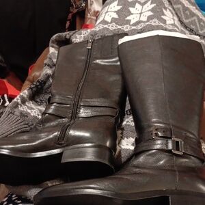 Naturalizer Black Leather Boots